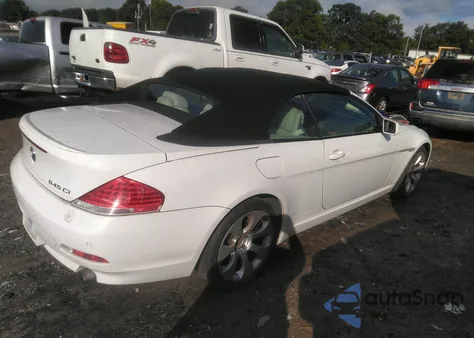 2005 BMW 645Ci Ci Automatic из США, поврежденный, VIN WBAEK73405B328079